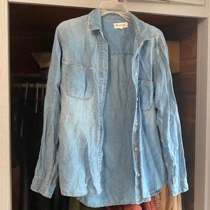 Madewell Blue Button Down Shirt